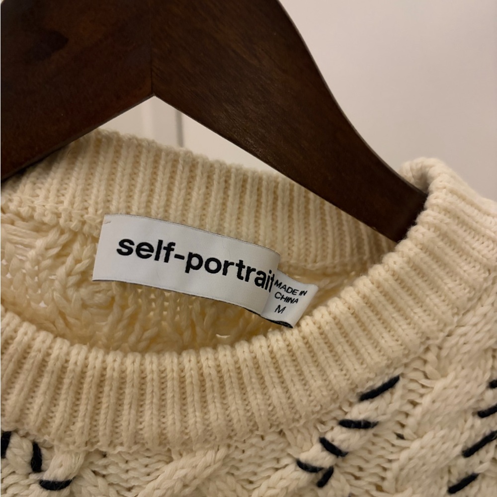 Self-Portrait Wool Cardigan - Picture 3 of 4